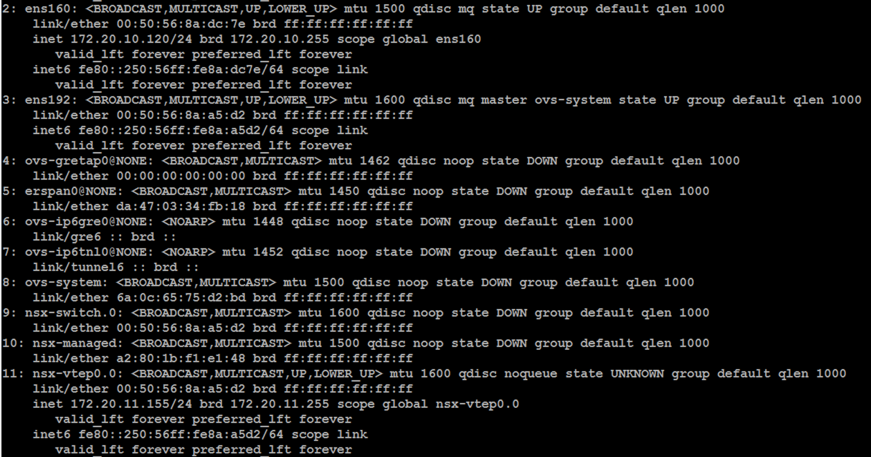 linux if show