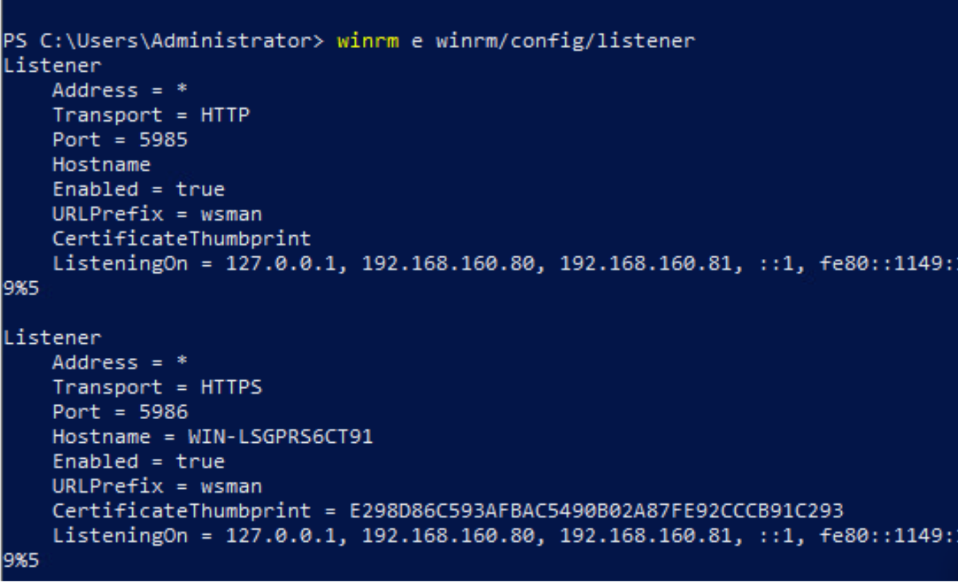 PS config